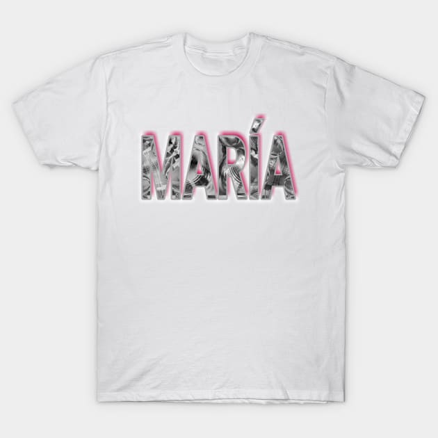 Name MARÍA T-Shirt by Begoll Art